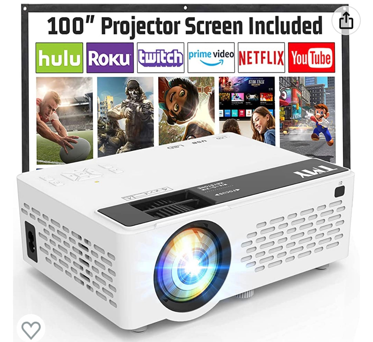 Projector/Screen-4-6 HR Rental