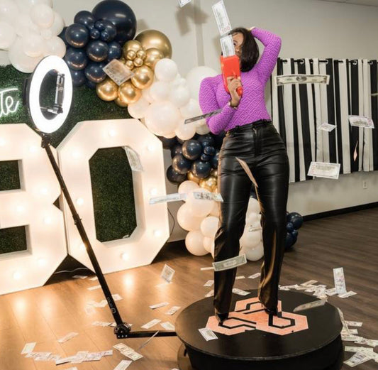 360 Photo Booth Package - 3 HOUR RENTAL (NON-REFUNDABLE Down Payment $120)